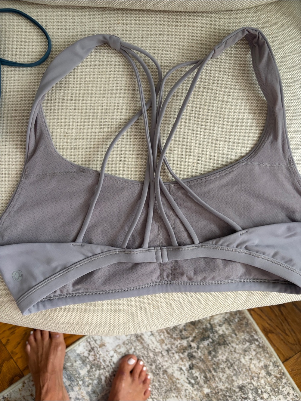 athletica Multi-Strap Sports Bra - Taupe Gray